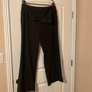 Semantics black cuffed slacks size 16